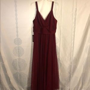 Burgundy Bridesmaid/Prom dress